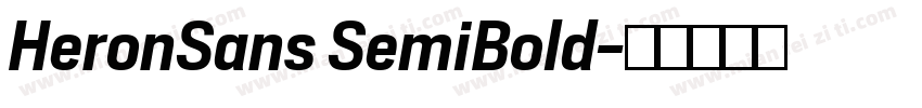 HeronSans SemiBold字体转换